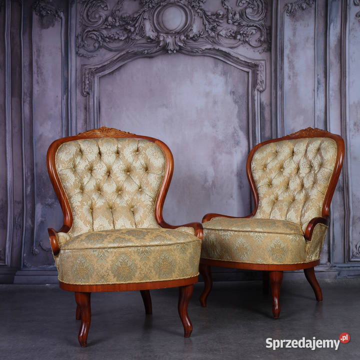 ARTexpert Elegancka Para Foteli Ludwik Prestiż w Dobrzany