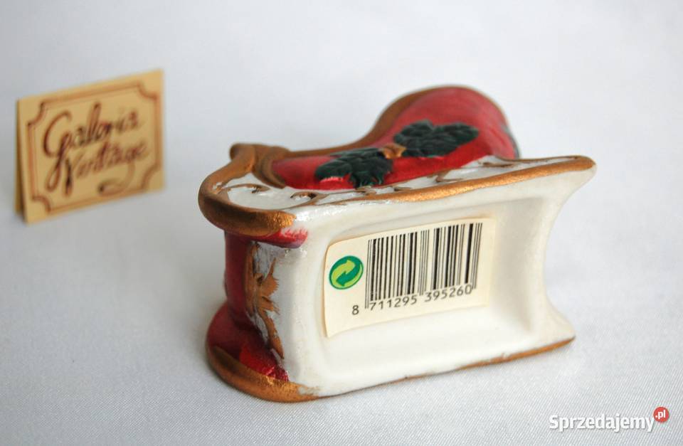 Sanie św Mikołaja ceramika sanki ozdoba wielokolorowy Lublin sprzedam