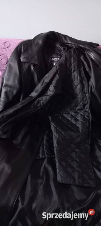 Płaszcz XL skóra odpinana podszewka odpinany Lublin sprzedam