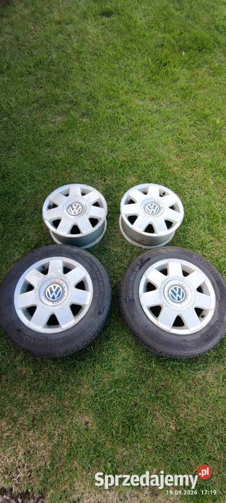 Alufelgi R14 z 2 oponami KUMHO 16570R14 opolskie Nysa sprzedam