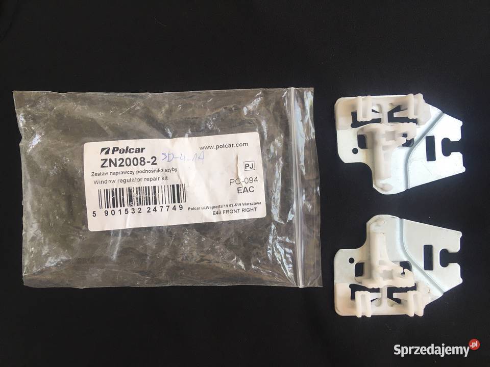 BMW E46 ŚLIZG ŚLIZGI UCHWYT PODNOŚNIK SZYB Kołobrzeg