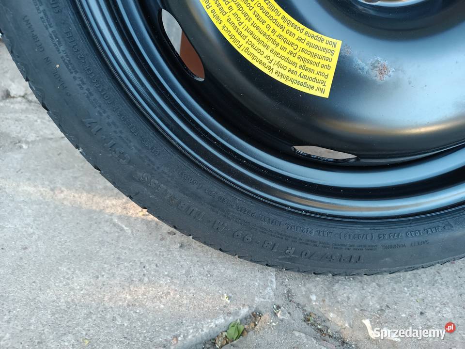 Koło dojazdowe zapasowe Audi A3 8V 12570R18 Turek