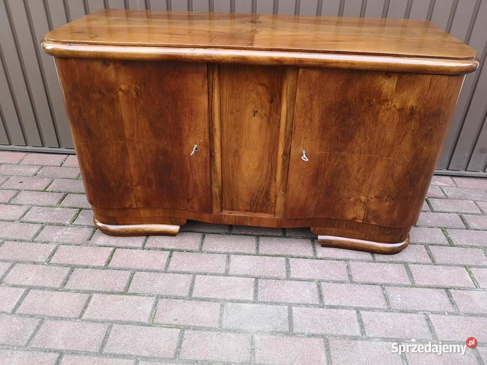 Komoda Szafka RTV ARTDECO Orzech Niska Stara Swarzędz