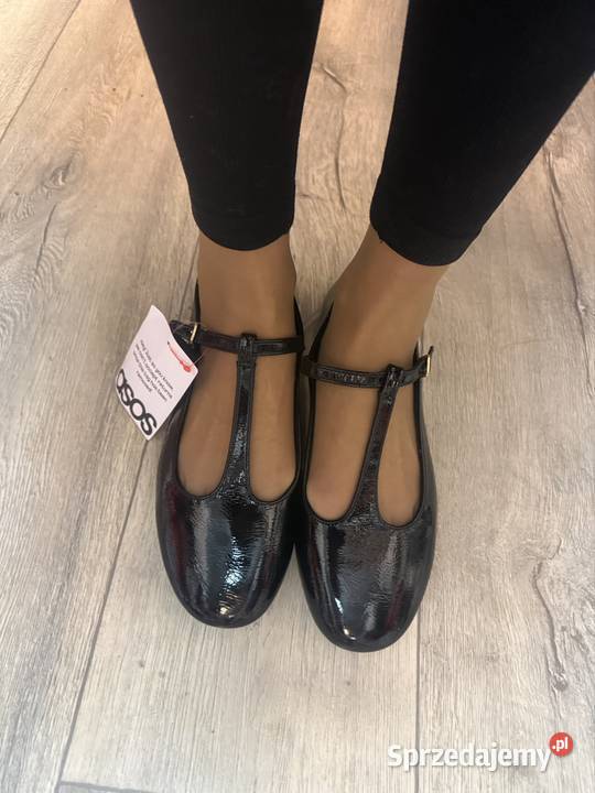 41 Asos Design Czarne baleriny z Londynu Nowe Kraków