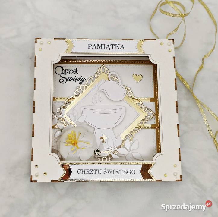 Pamiątka Chrztu Świętego w pudełkuKartka na Wejherowo