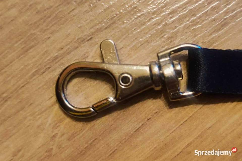 Smycz do kluczy identyfikatora czarna z kujawsko-pomorskie Ciechocinek