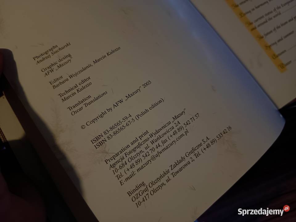 Luksusowy Album FOTO BISON ŻUBR 2003 EN kujawsko-pomorskie Bydgoszcz sprzedam