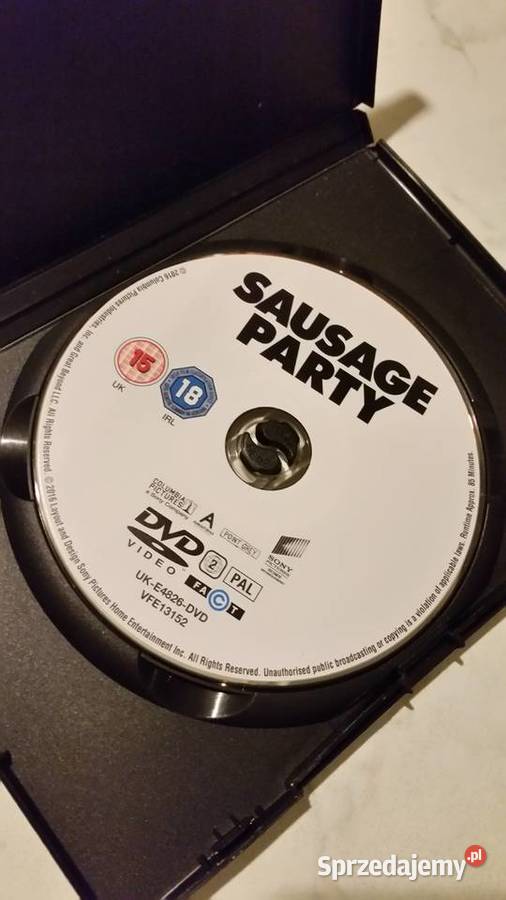 SAUSAGE PARTY 2016 COLUMBIA PICTURES DVD VIDEO Filmy lubelskie Puławy