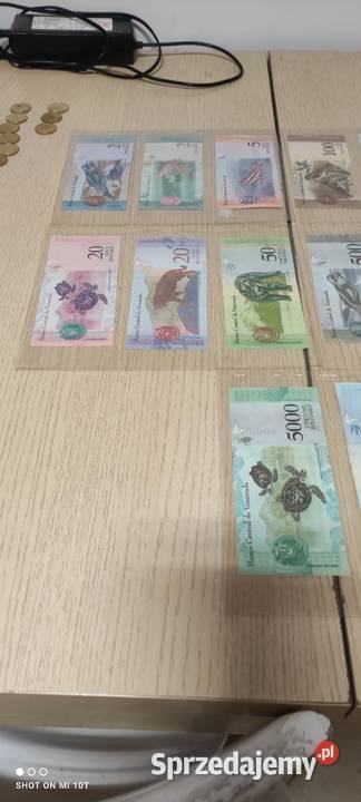 Wenezuela seria 14 banknotów UNC Milicz sprzedam