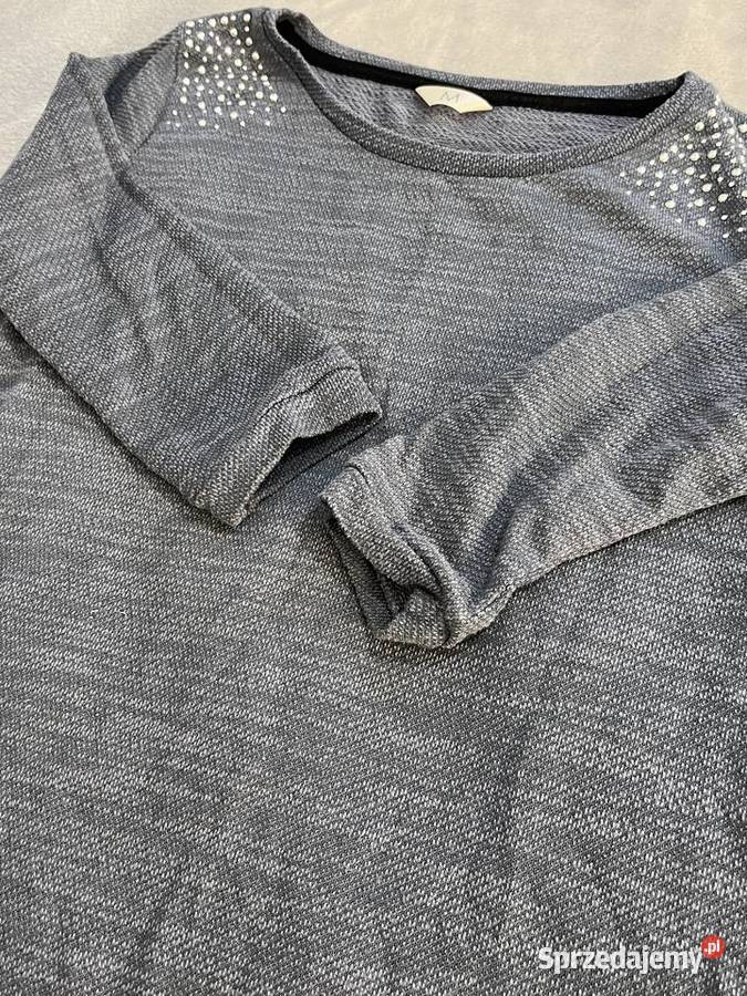 Sweter bluzka z rękawem 34 z diamencikami Jasło