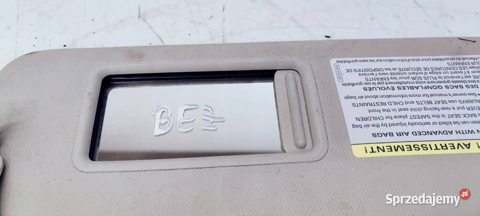 OSŁONA SŁONECZNA PRAWA AUDI A4 B8 8K0857552 BEŻ osobowe