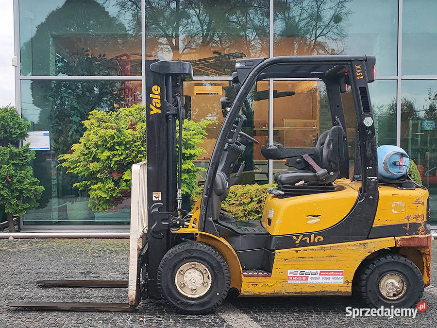 Wózek widłowy gazowy Yale GLP25VX duplex 329 m Kęty