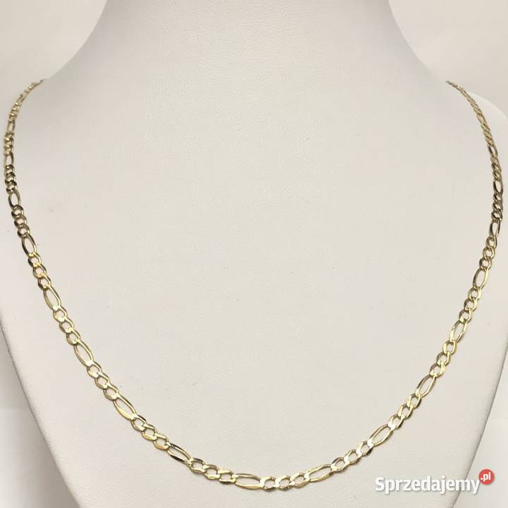 Złoty ŁAŃCUSZEK damski 585 14K cudowny FIGARO 53 złote Warszawa