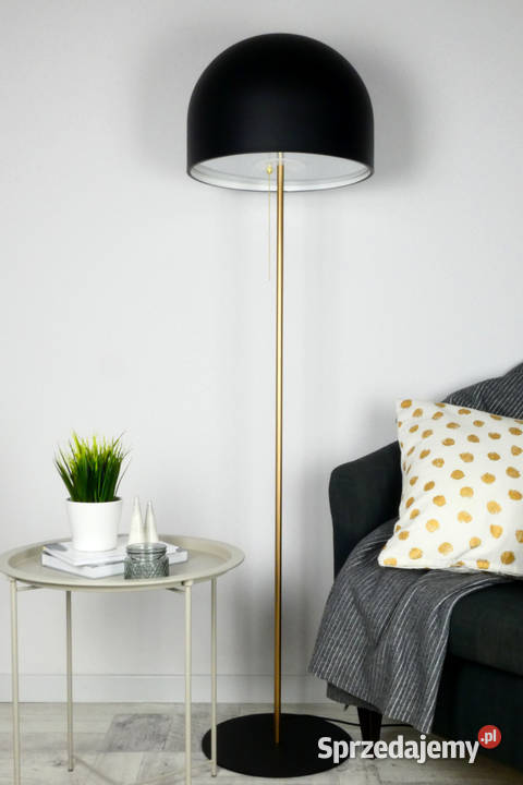 Lampa podłogowa GUSTAVS złoty czarny nowoczesny kujawsko-pomorskie Nowe