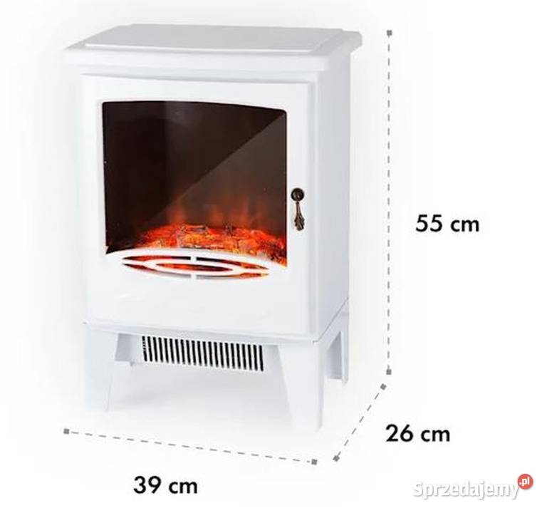 Kominek elektryczny LED ścienny grzeje efekt Wrocław