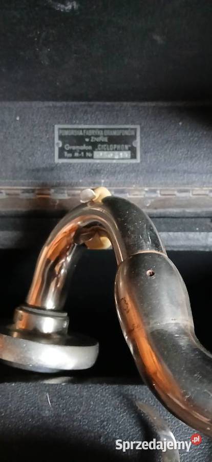 Stary Polski gramofon walizkowy na korbkę Kraków