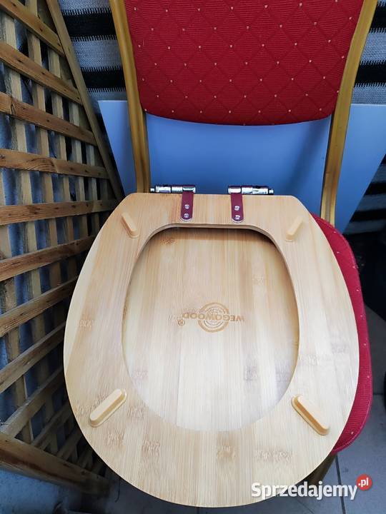 Deska Sedesowa drewniana bambusowa Klozetowa Deski WC i mocowania sprzedam