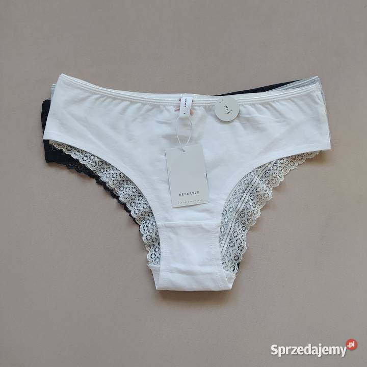 Figi bawełniane 38 M 3 pack Reserved sprzedam