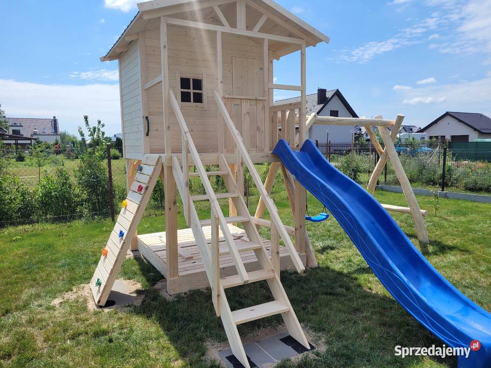 Domek dzieci place zabaw huśtawki montaż Wrocław sprzedam