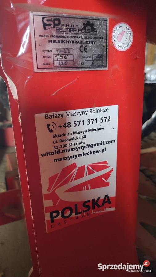 Pielnik hydrauliczny dwu miejscowy małopolskie Tarnawa
