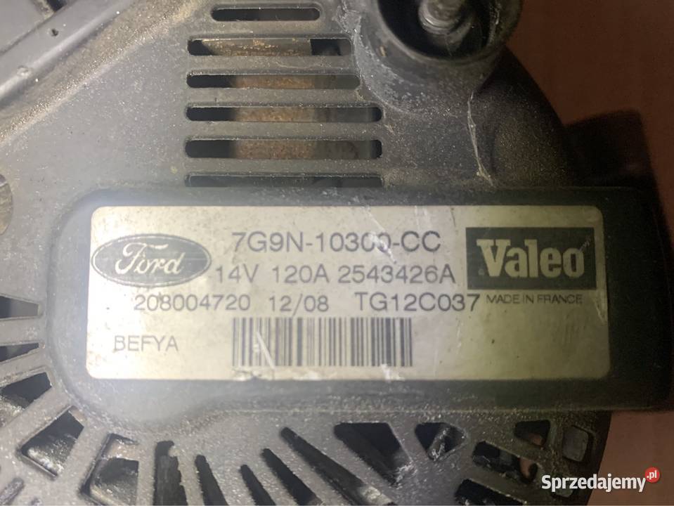Alternator 7G9N10300CC Ford mondeo mk4 fiesta Szczecin