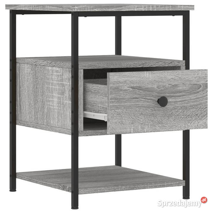 Szafki nocne 2 szary dąb sonoma 40x42x56 Nocne