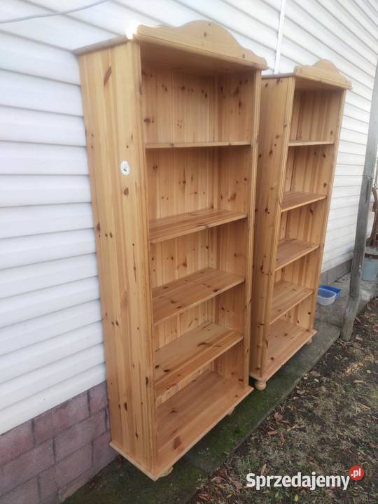 Regały ELLA lite drewno 2 sztuki transport Kraków