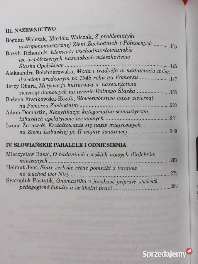 3035 Gwary I Nazewnictwo Na Ziemiach Zachodnich sprzedam
