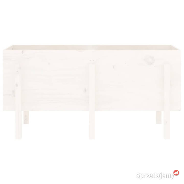Donica ogrodowa na nóżkach biała 121x50x57 mazowieckie Warszawa sprzedam