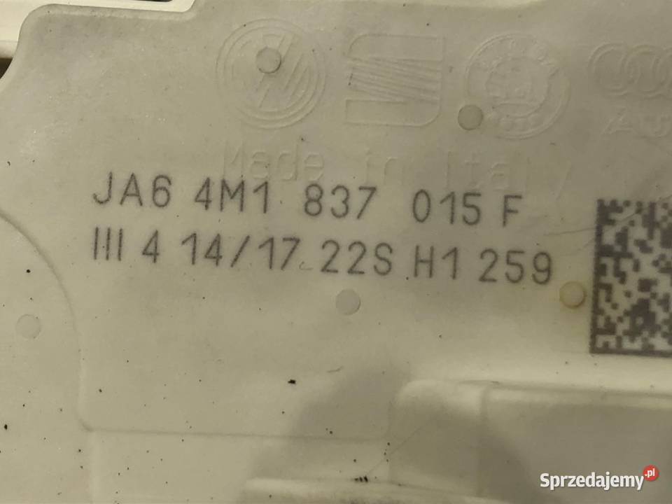 ZAMEK DRZWI LEWY PRZÓD AUDI Q7 4M SUV 4M1837015F Zamki, wkładki i kluczyki