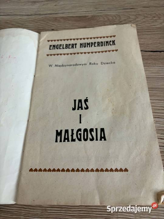 Książka Jaś i Małgosia prl Przedbórz