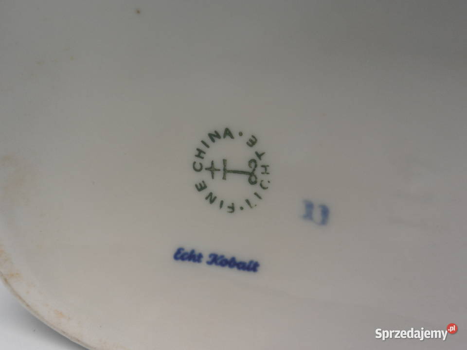 Wazon Vintage Fine China Lichte ECHT KOBALT
