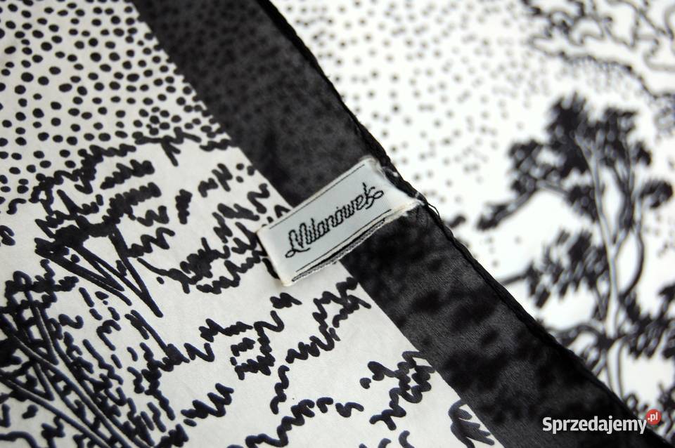 Jedwabna chusta apaszka jedwab Milanówek pejzaż Lublin sprzedam