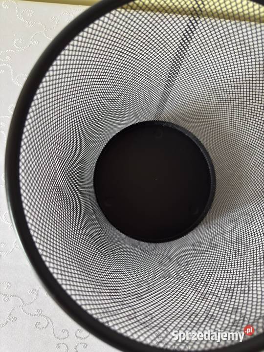Metalowy Kosz na Śmieci Siatkowy Czarny Biuro śląskie Czerwionka-Leszczyny