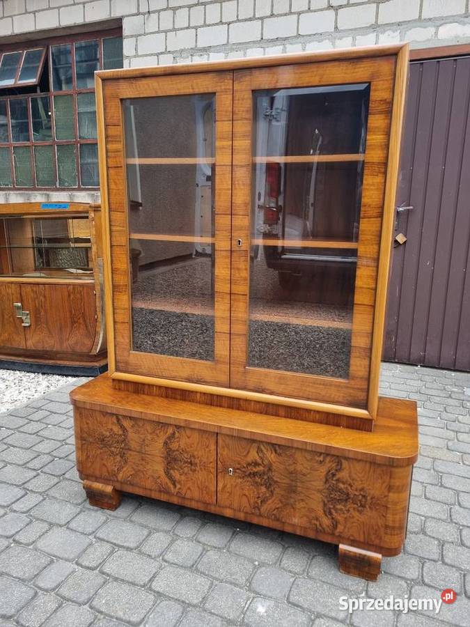Witryna Art Deco antyk vintage mazowieckie Sękocin Nowy