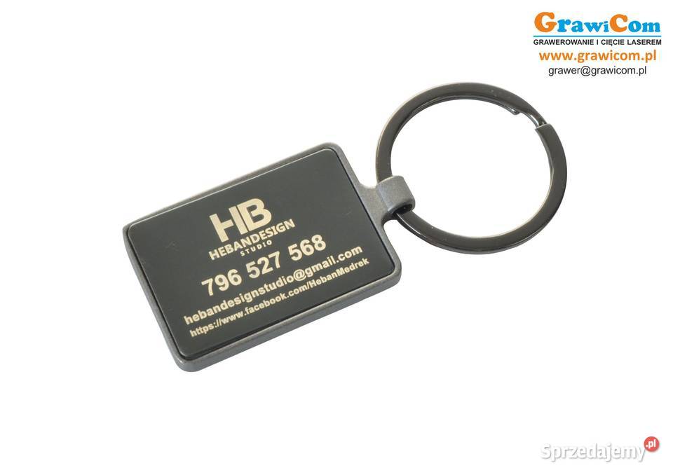 Brelok metalowy jednostronny grawer 100 breloczki Leżajsk sprzedam