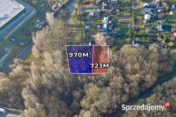 Działki mieszkaniowousługowe MPZP utwardzona