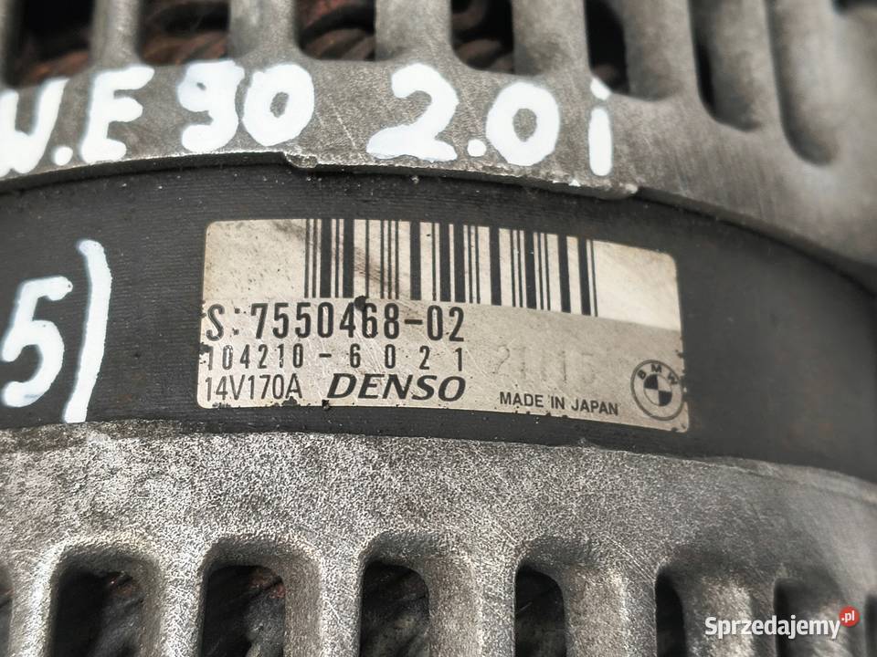 ALTERNATOR BMW E90 E87 20 i denso 7550468 Chełm