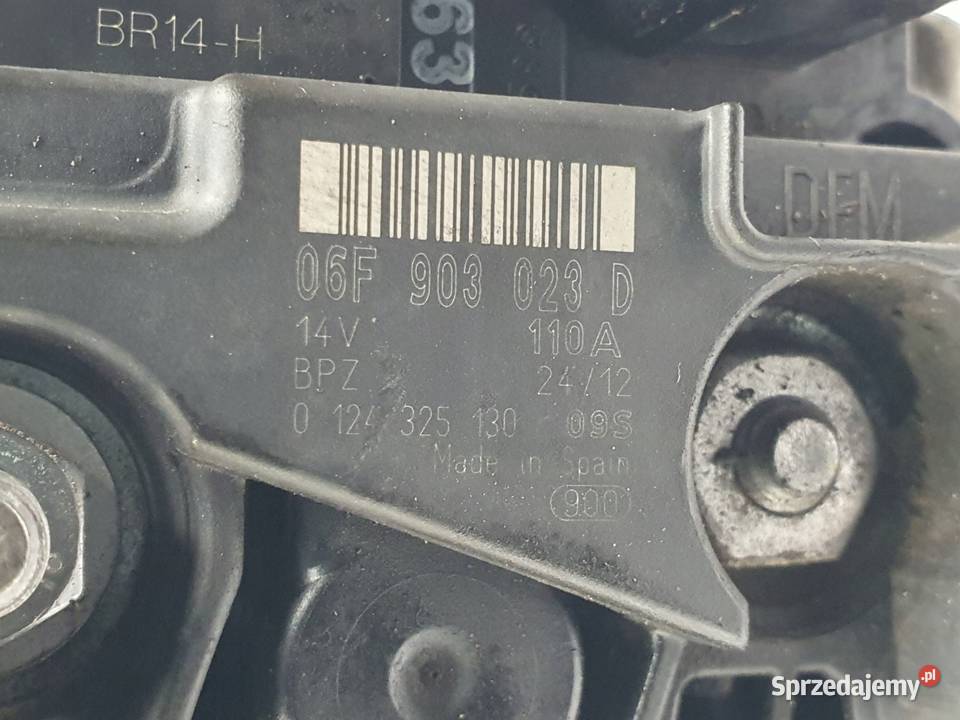 ALTERNATOR VW Crafter 25 TDI 06F903023D osobowe Chełm