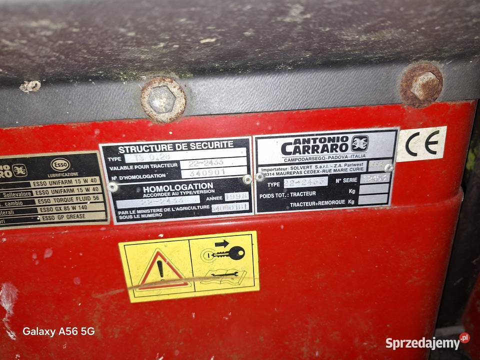 Ciagniczek Antonio Carraro Września sprzedam
