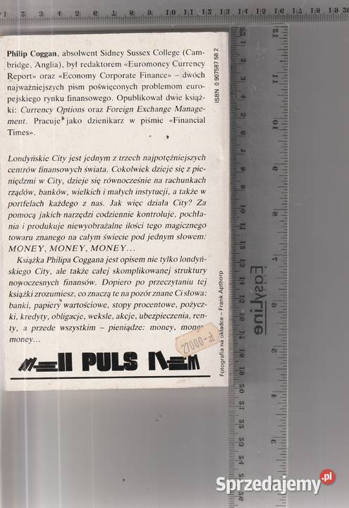 Money money moneyczyli działa londyńskie City miękka Pruszków sprzedam