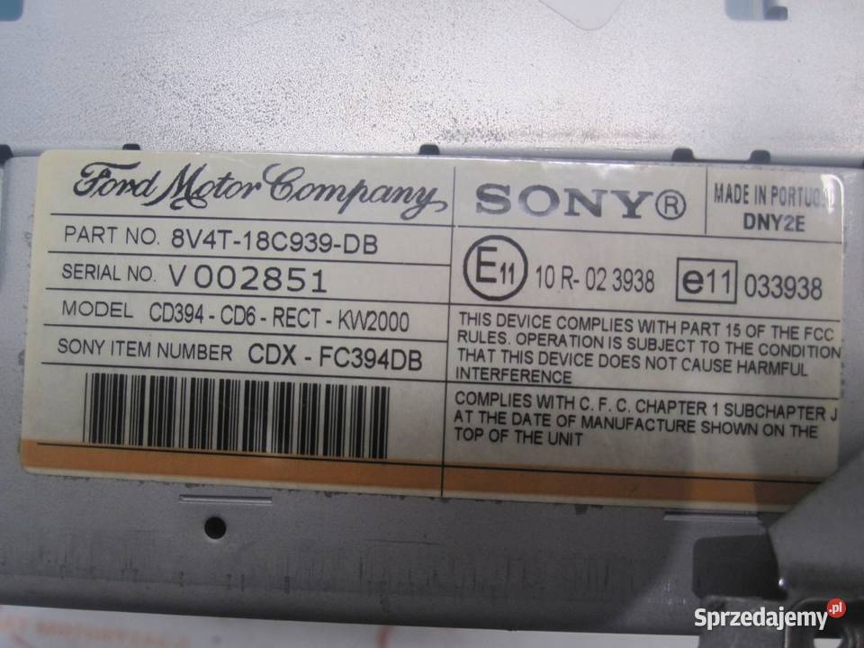 FORD KUGA MK1 I 08r radio CD 8V4T18C939DB Kielce