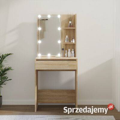 vidaXL Toaletka z oświetleniem LED dąb sonoma Warszawa sprzedam