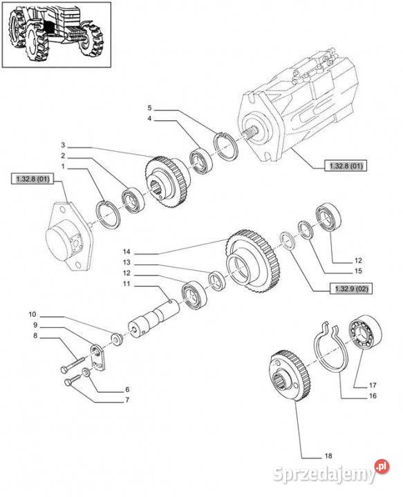 Holland T6010 T6090 T6070 Kolo zebate napedz Jastrzębniki