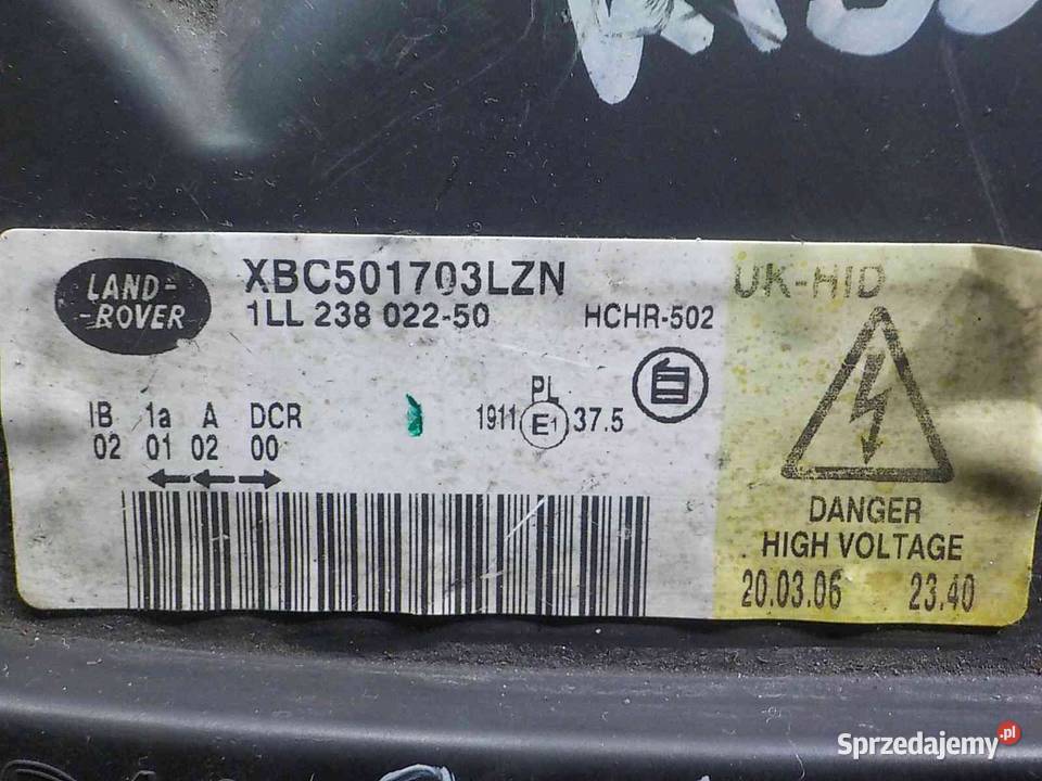 RANGE ROVER SPORT I 05r XENON lampa prawa przod osobowe mazowieckie Suków