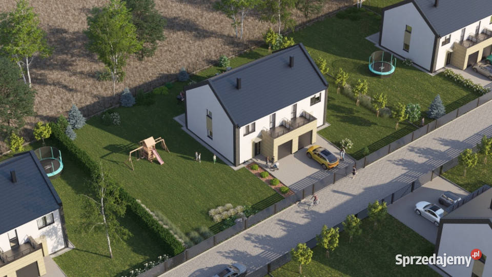 KOMFORTOWY DOM 137 m duża działka panele Łozina