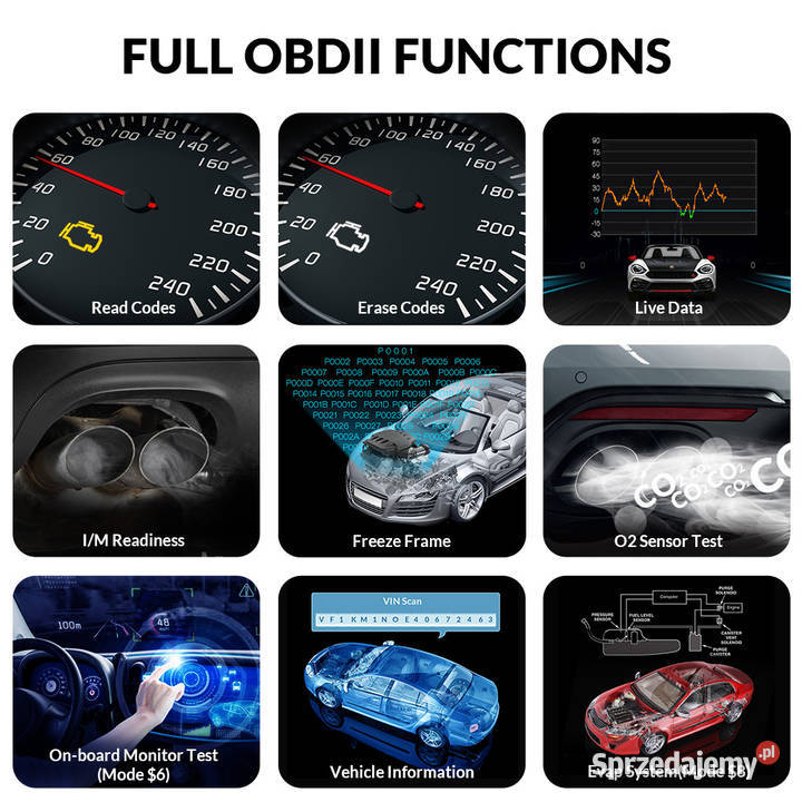 Skaner Diagnostyczny LAUNCH CR3008 PLUS do Wrocław