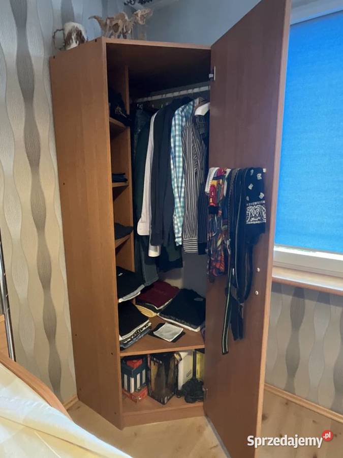 Szafa narożna na ubrania olcha 200cm Katowice