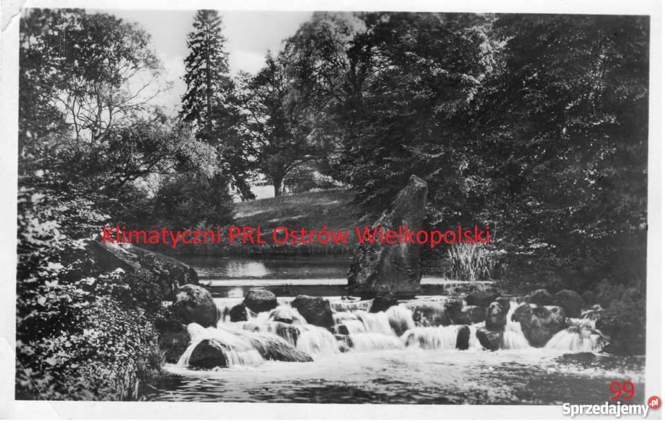 Pocztówka Post card Bad Muskau Wasserfall am śląskie Bielsko-Biała