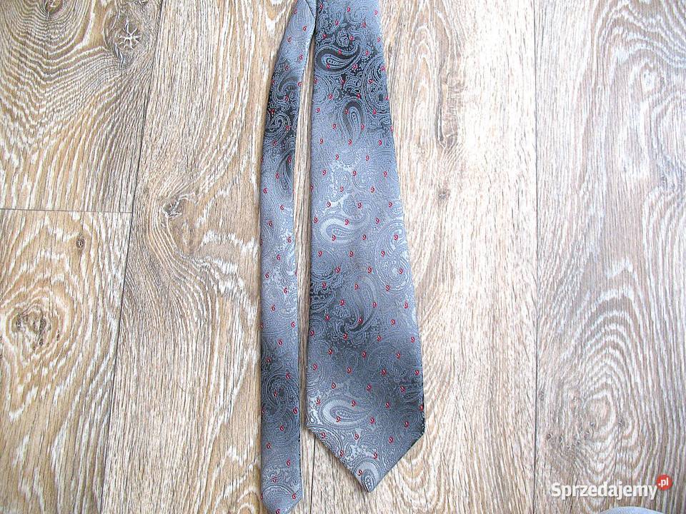 Krawat męski elegancki motyw paisley Siedlce